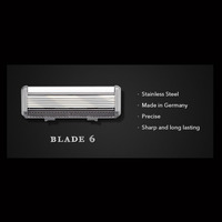 Qshave Black Spider nowy System 6 ostrzy Man ręczna maszynka do golenia niemcy X6 ostrze z ostrzem trymera, 4 i 8 i 16 wkładów do wyboru 3